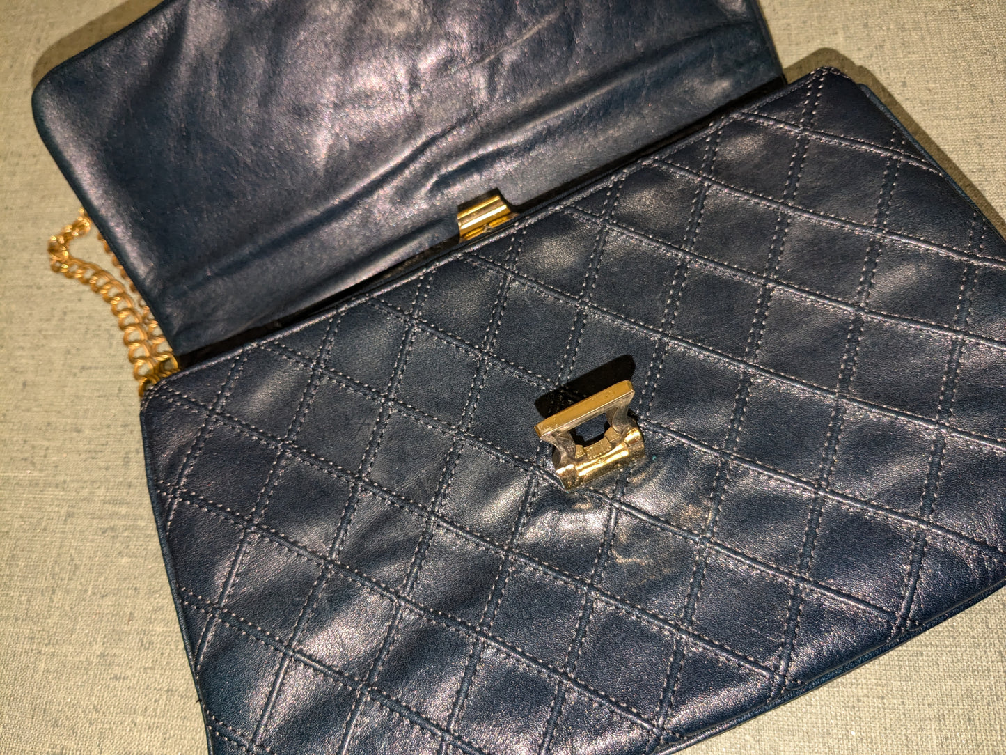 Royal Blue Vintage Crossbody